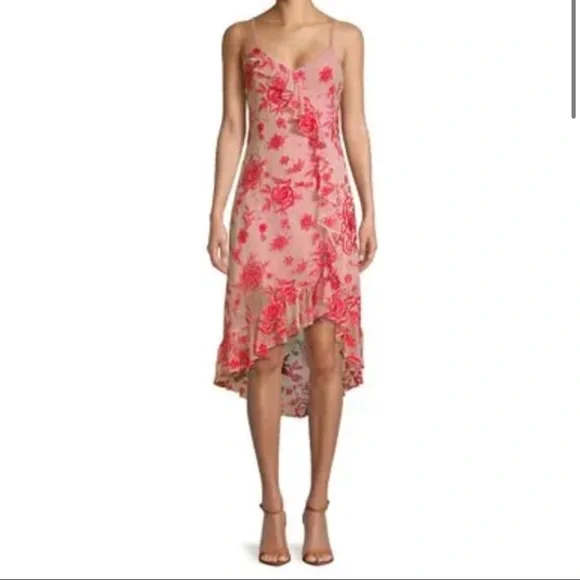 Parker Women's Embroidered Midi Dress - Cherry - Size S Parker Women's Embroidered Midi Dress - Cherry - Size S